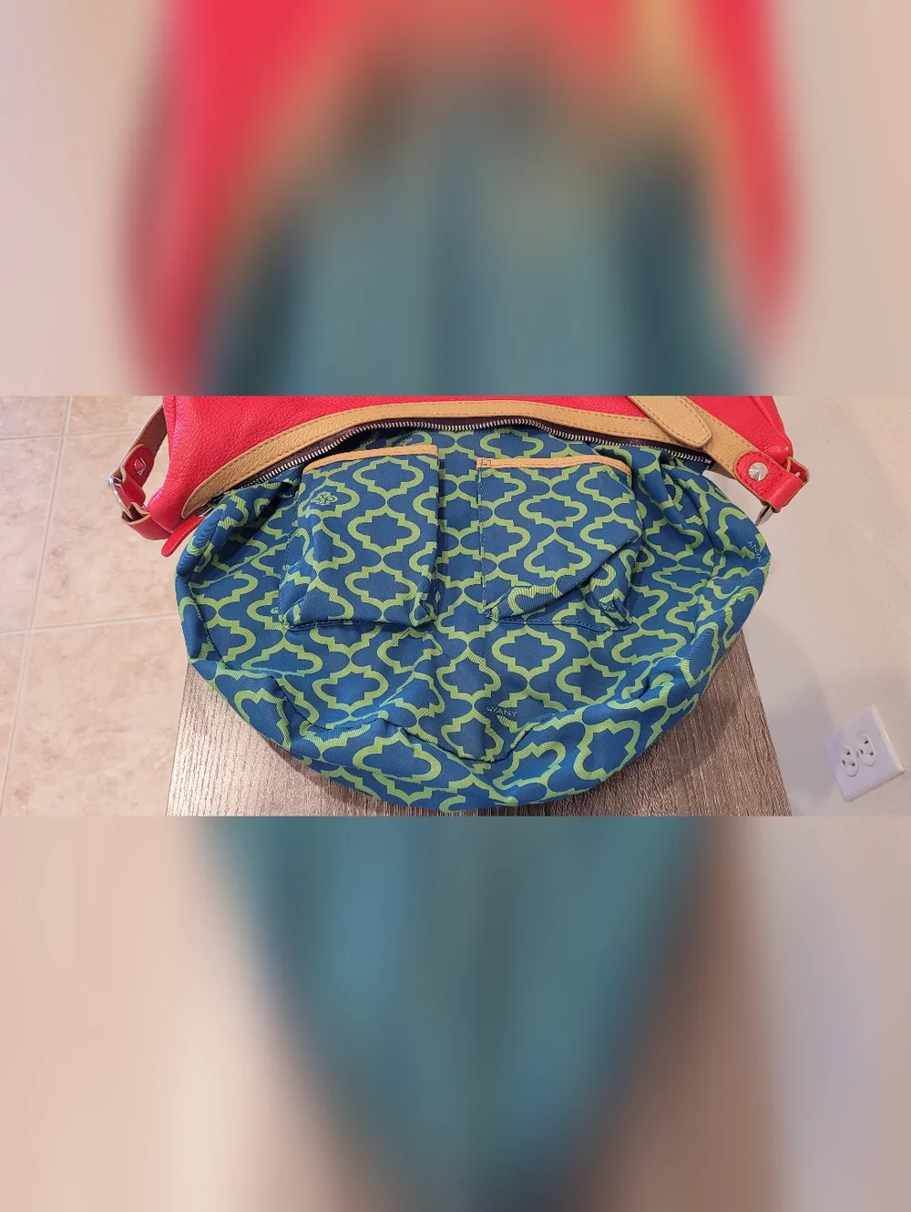 ORYANY EMME Hobo Red Leather Half Mood Bag - Picture 8 of 16